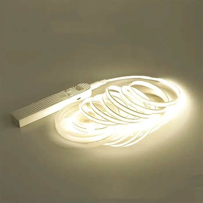 Bande lumineuse LED avec détecteur de mouvement PIR sans fil, pour armoire sous le lit, escaliers, p