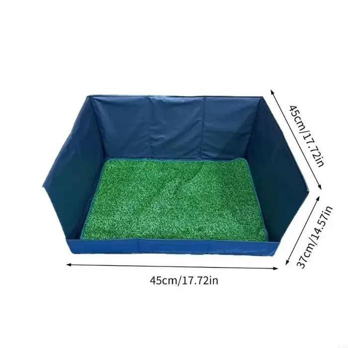 Tapis pipi en herbe lavable pour animaux compagnie, toilettes d'entraînement en pot avec conception 