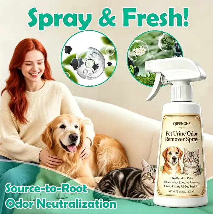 Spray anti-odeur d'urine pour animaux de compagnie 6,76 fl.oz. (200 ml), Désodorisant Éliminateur d'