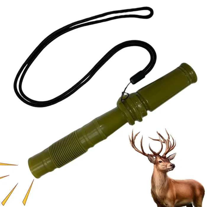 Sifflet cerf portable pour chasse petit gibier - leurre équipement extérieur pour cerf de Virginie et plage