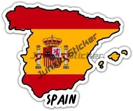Autocollant espagnol narEspagne, code de pays E, décalcomanie Barcelone, catalunya, taureaux en colè