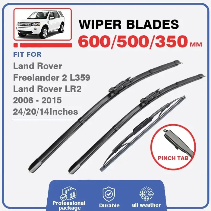 Balai d'essuie-glace pour Land Rover Freelander 2 L359 LR2 2006 - 2015 avant arrière pare-brise 2013