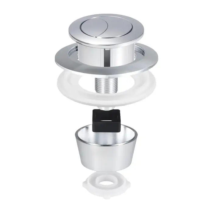 Double bouton de chasse d'eau, demi-poussoir complet réglable, bouton de réservoir d'eau de toilette