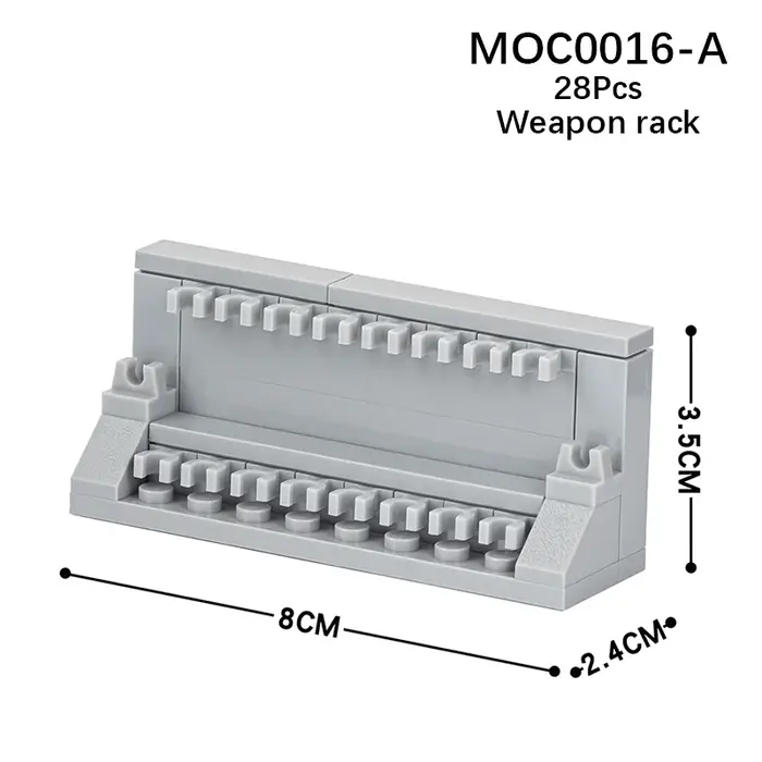 Blocs de construction MOC pour armes de guerre de la Seconde Guerre mondiale, fusil de sniper milita