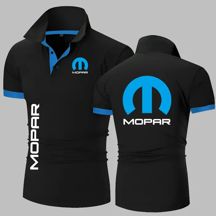 Mopars hommes Polo chemise à manches courtes Polo Mopares Golf polos nouveaux vêtements été Streetwe