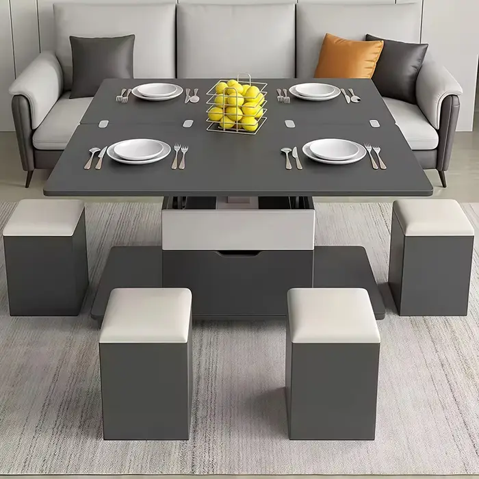 Bureau Texture lisse panneau ferme couleur douce Base solide forme pratique configuration de travail