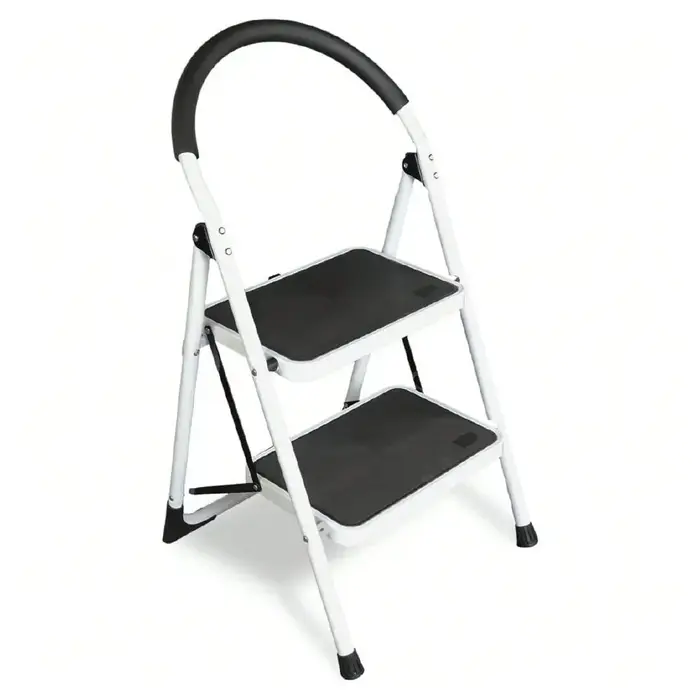 Escabeau pliant ergonomique de 400 lb avec pédale antidérapante, escabeau avec poignée rembourrée po