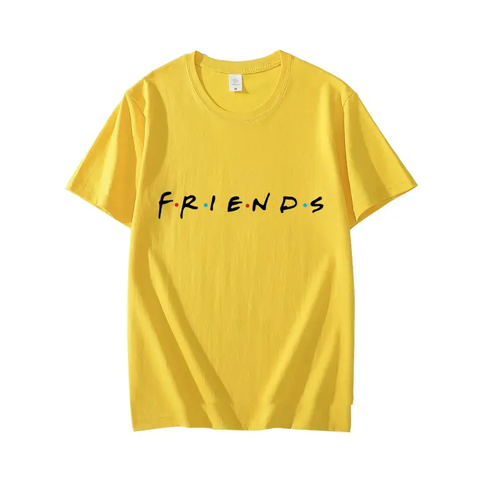 Amis émission de télévision T-Shirt hommes été couverture en coton t-shirts lettre imprimé vêtements Cool à manches