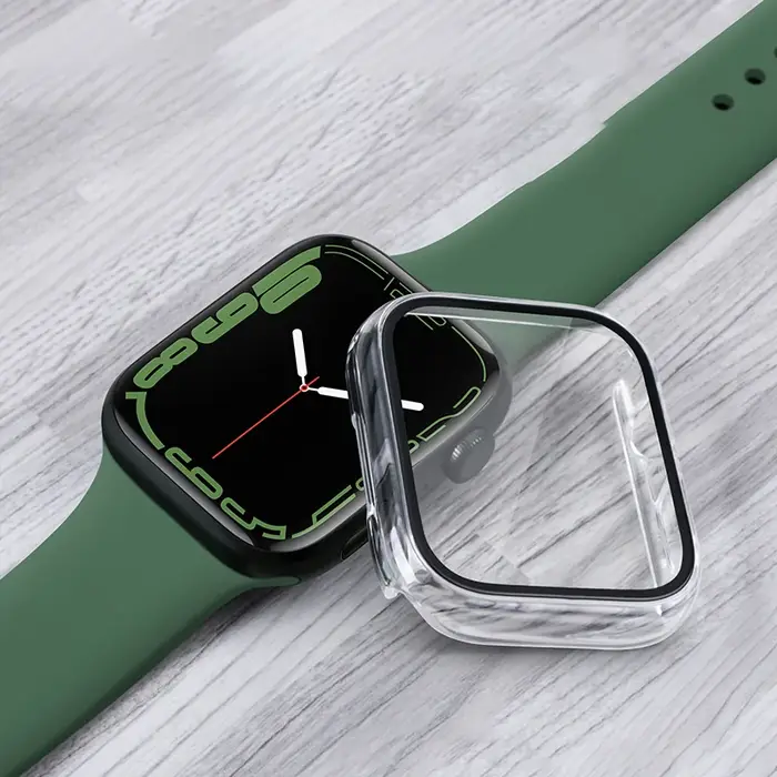 Protection écran verre trempé + coque pour Apple Watch 38-46mm iWatch Series 11-5 étui protecteur