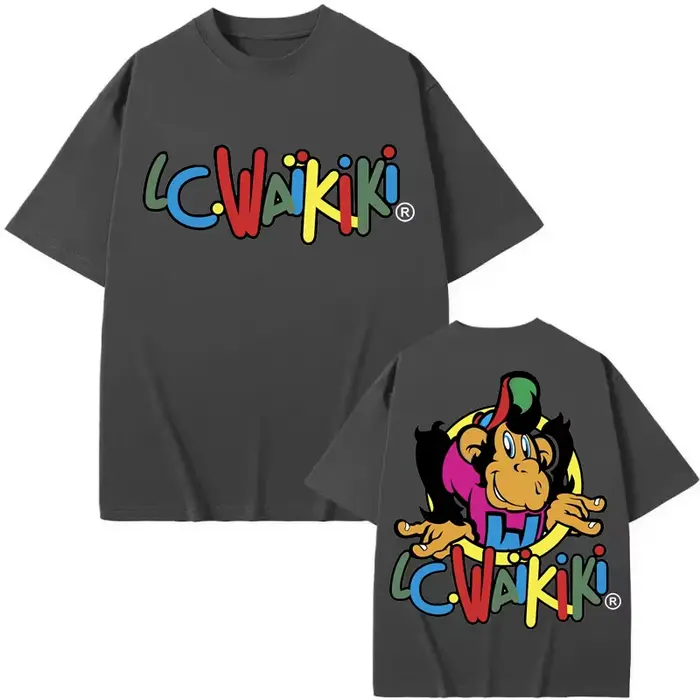 Lc Waikiki singe drôle graphique T-shirts hommes femmes vêtements mode Y2k à manches courtes T-shirt