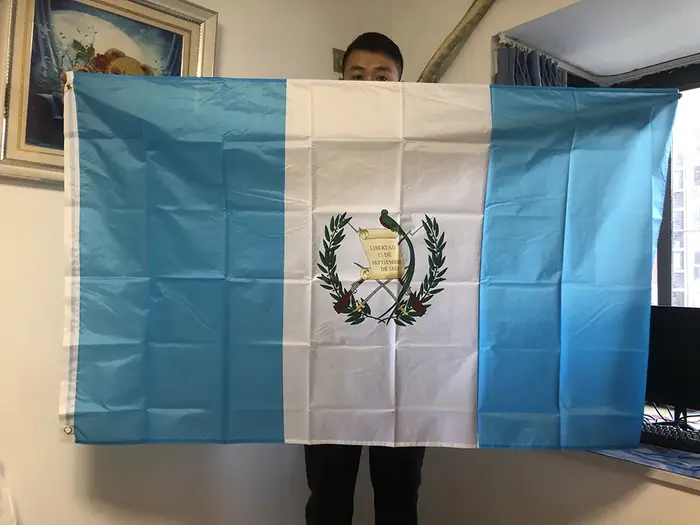 SKY DRAPEAU livraison gratuite 90x150 cm drapeau du Guatemala 3x5 pieds Super Poly drapeau de footba