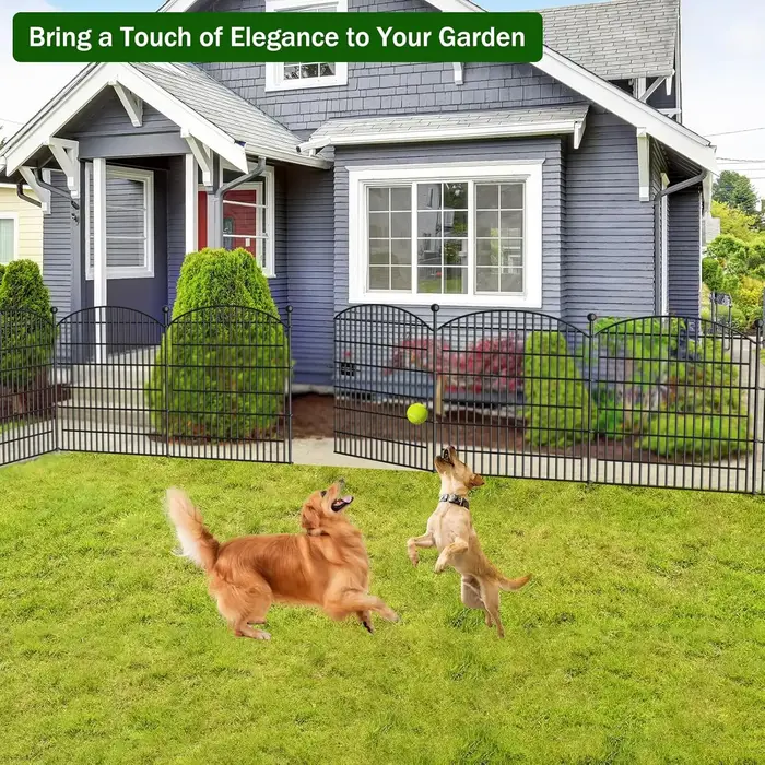 Clôture extérieure décorative pour chiens, treillis et porte d'animaux pour jardin végétal, parterre