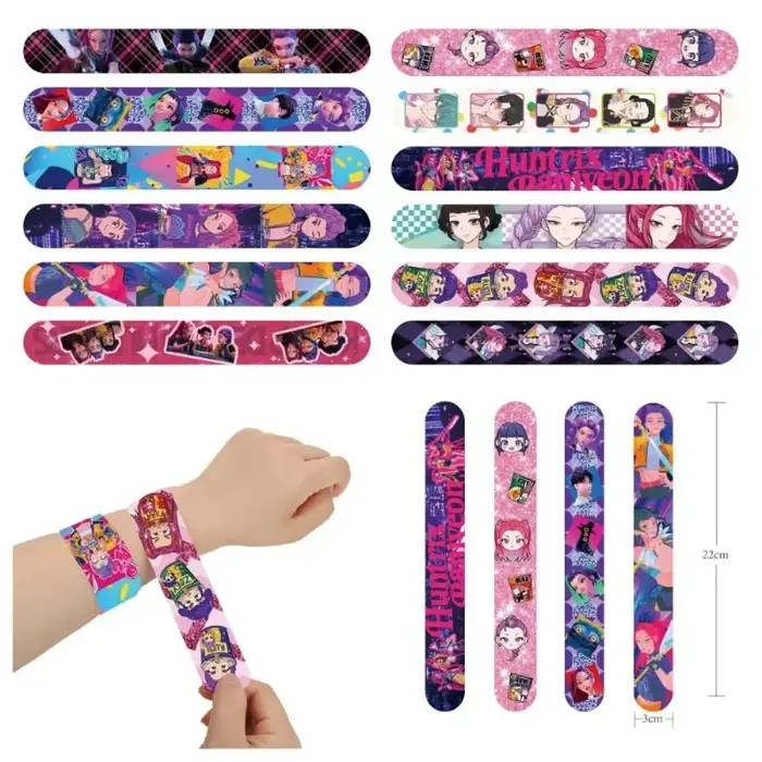 Bracelets claquant Kpop Demon Hunters, cadeaux de fête, cadeaux d'anniversaire, décorations de sacs 