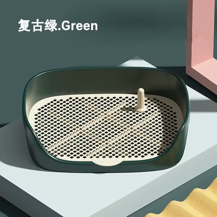 Toilette d'apprentissage pour animaux de compagnie grande taille, bac à litière portable pour chien,