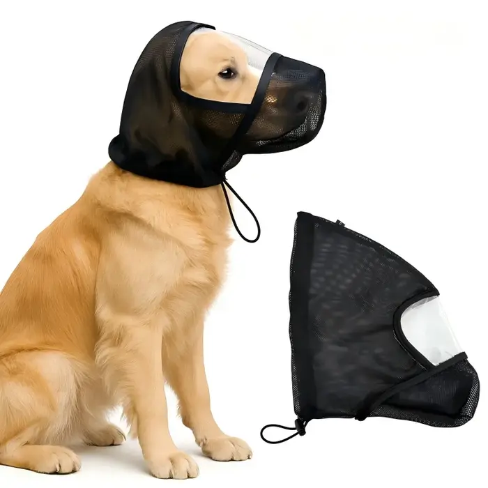 Masque de protection pour chien, couvre-tête anti-moustiques et anti-insectes, protection contre les