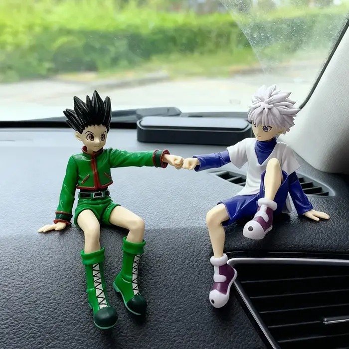 L Hot Hunter x Hunter Figures - Gon & Killua Car/PC Case/Modèles de décoration de pièce