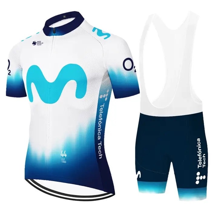 Maillot de cyclisme personnalisé de l'équipe Movistar 2026, tenue de cyclisme sportive pour hommes, été, 6XL, Ropa Ciclismo Maillot Culotte