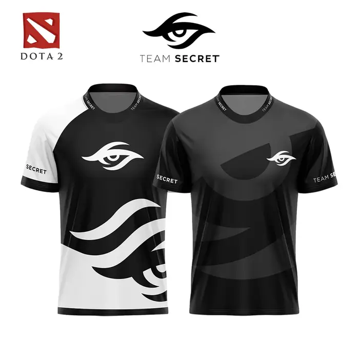 Dota2 Esports équipe Secret maillot d'entraînement uniformes hommes sport dessus respirants vêtements de rue surdimensionné t-shirts Fans cadeaux