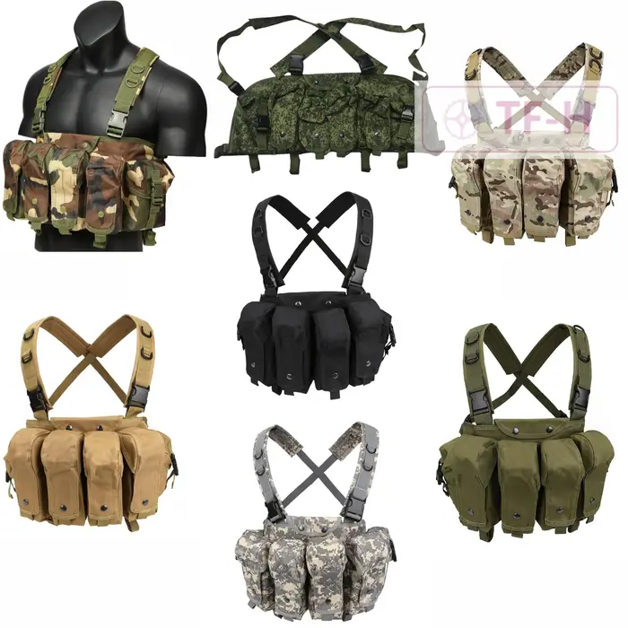 Pochette à chargeurs tactique MOLLE EMR Russe - Gilet porte-magazines pour chasse et entraînement airsoft