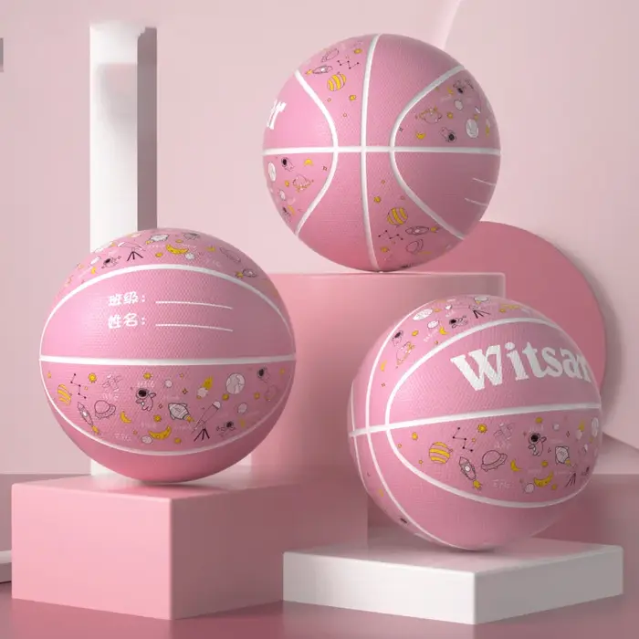 Macaron couleur taille 5 basket-ball idéal pour la maternelle école primaire équipe sport