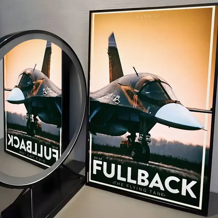 Affiche de Jets de chasse moderne russe, mur collant HD, étanche, pour la maison, le salon, la chamb