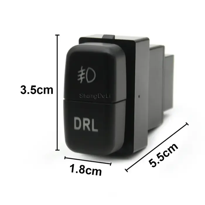 Interrupteur LED rouge à double clé, antibrouillard, bouton DRL pour Mitsubishi Pajero V73 V93 Lance
