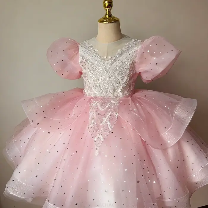 Robe de Soirée d'Anniversaire pour Adolescentes, Tenue de Princesse, Robe de Piano, Robe de Demoisel