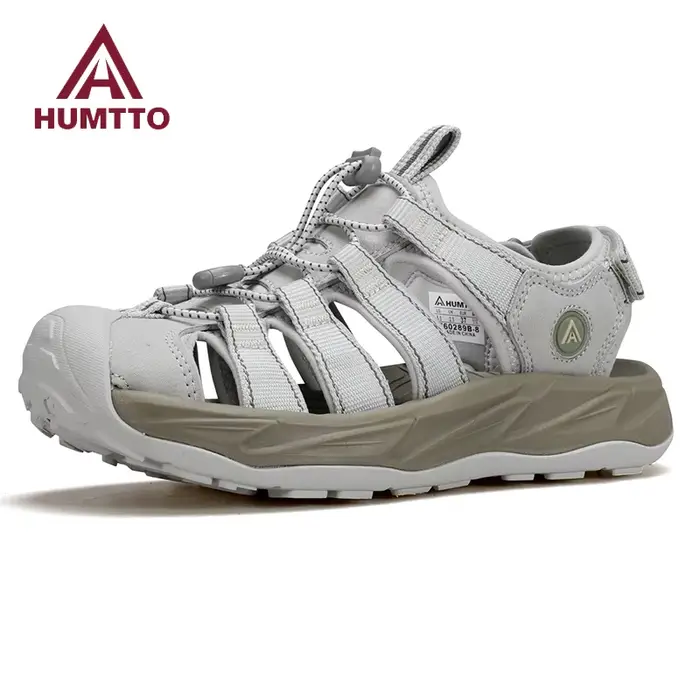 HUMTTO été plage sandales d'extérieur anti-dérapant randonnée baskets mâle respirant hommes Wading c