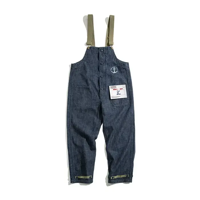 Maden-Salopette Multi-Poches Style Safari, Streetwear, Combinaison Cargo de Travail, Pantalon Rétro 