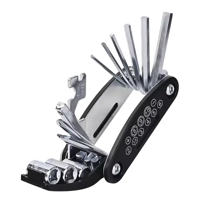 Kit d'outils de réparation de vélos, accessoires de vélo, ensemble d'outils multiples avec patch de 