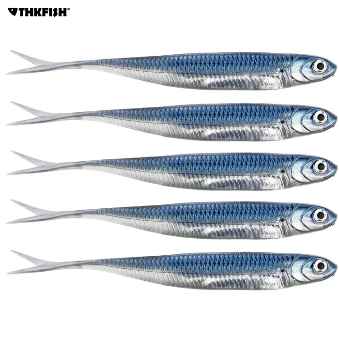 THKFISH 5/6 pièces appâts souples de pêche 100mm 75mm leurres de pêche en plastique souple leurre ar