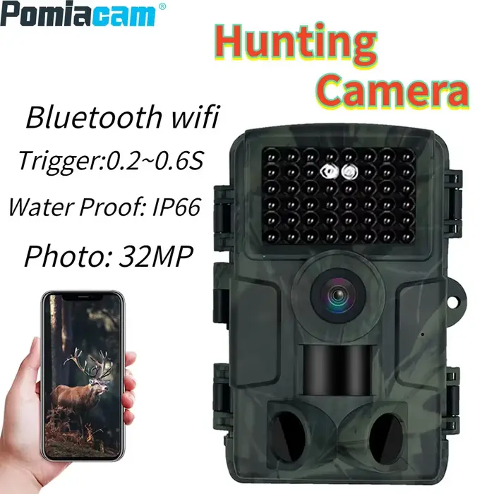 PR4000 WiFi caméra de chasse Bluetooth 1080P infrarouge Vision nocturne caméra infrarouge activée caméra de piste extérieure piège Photo