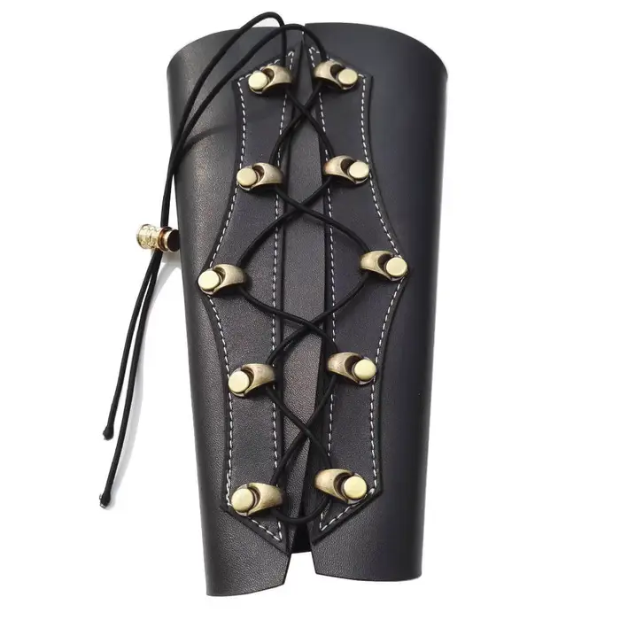 Garde-bras de tir à l'arc en cuir de vache pour chasseurs et tireurs à l'arc sécurité confortabilité occasions spéciales