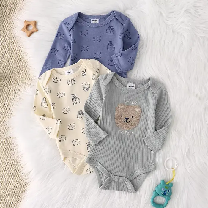 Combinaison pour bébé garçon, 3 pièces, nouveau style, vêtements pour bébé garçon, printemps/automne
