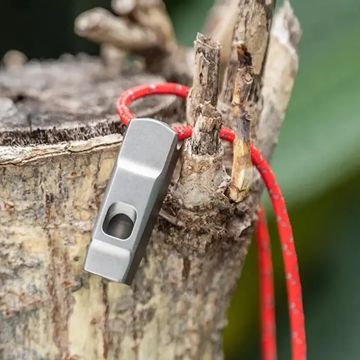 Sifflet de survie avec cordon