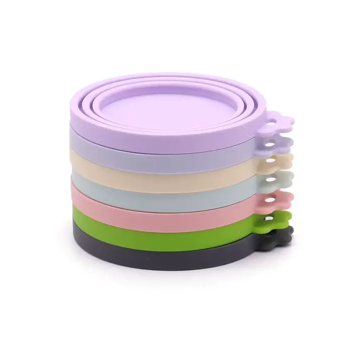 1 couvercle de canette réutilisable en Silicone pour animaux de compagnie