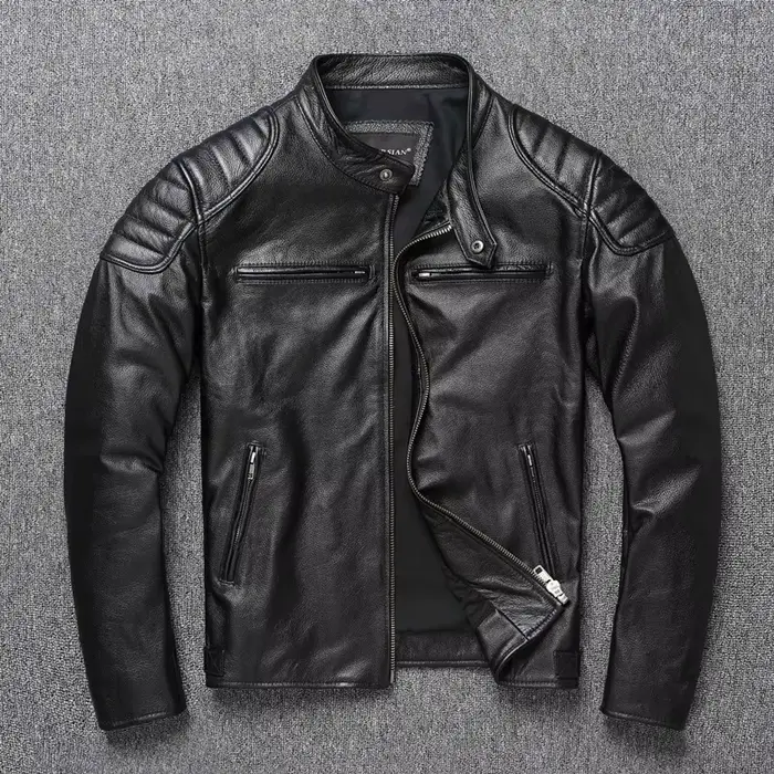 2025 nouvelle veste en cuir hommes veste en polyuréthane pour hommes motard moto veste en polyurétha