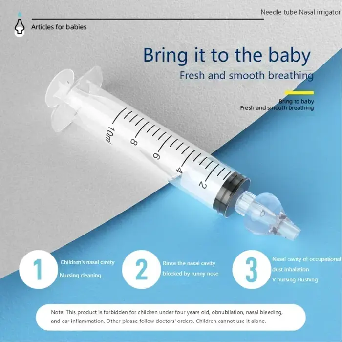 Seringue d'aspirateur nasal en silicone pour bébé, nettoyeur antarctique pour enfants, laveur nasal 