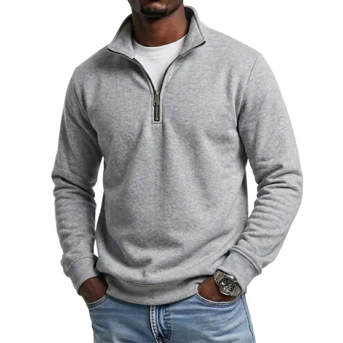 Sweat-shirt à fermeture éclair pour homme, idéal pour le sport et les activités de plein air, avec c