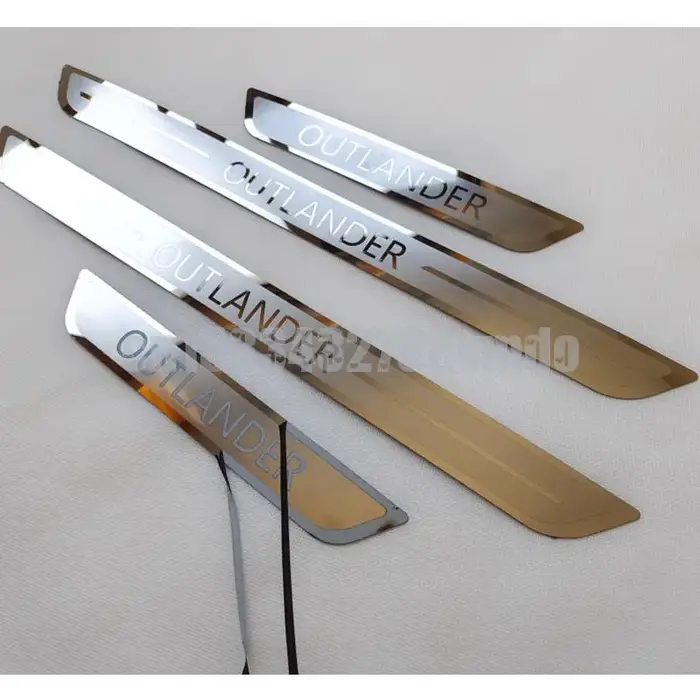 Plaque de seuil en acier inoxydable pour Outlander, seuil de porte, pédale de bienvenue, style de vo