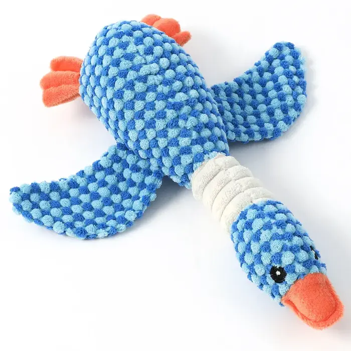 Nouvelle peluche bicolore pour chiens, durable et résistante aux morsures, avec effets sonores