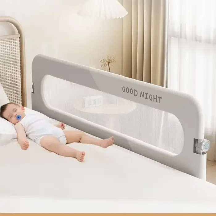Garde-Corps de Lit Pliable pour Bébé, Barrière de Sécurité Portable pour Enfants, Barrière de Protec