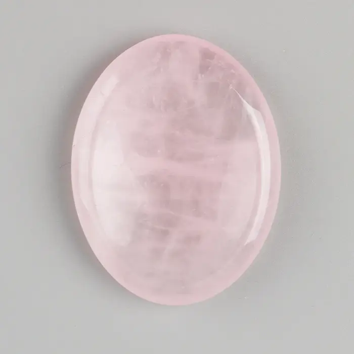Pierre de souci améthyste Quartz Rose sculptée à la main pierre à pouce poche méditation ovale crist