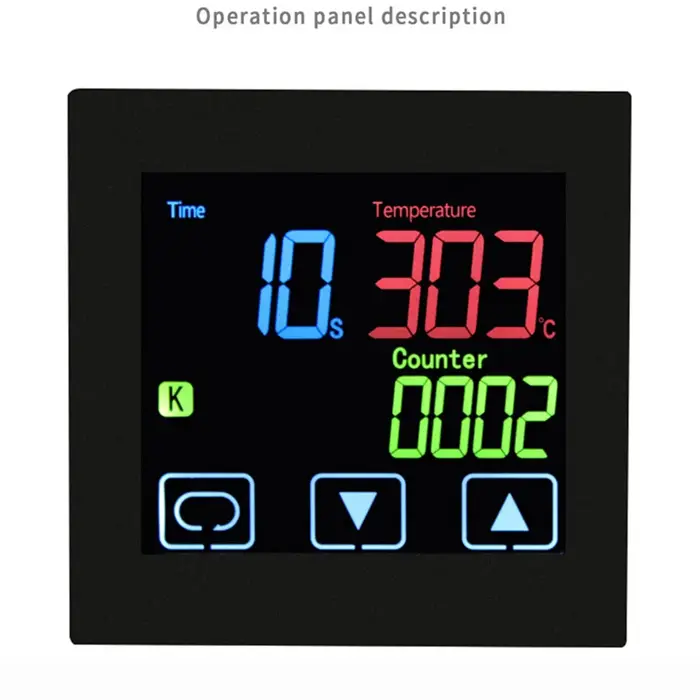 Thermostat HEATPRESS avec minuterie et fonction compteur Écran LCD Écran tactile Alarme temporelle P