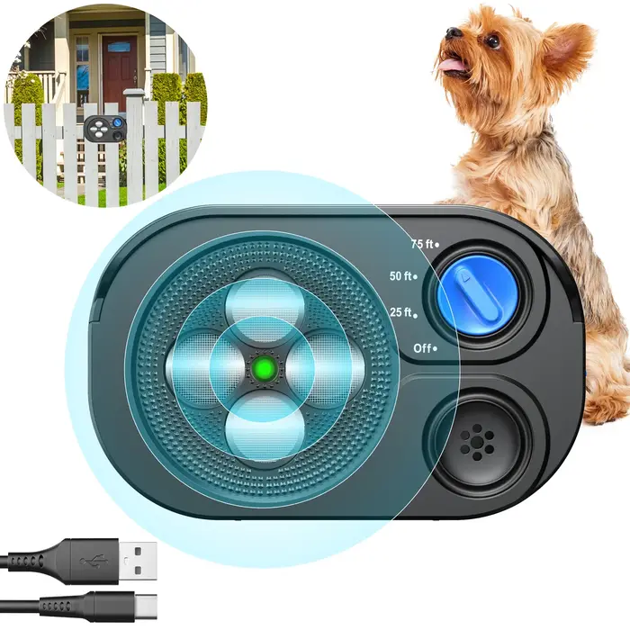 Nouveau dispositif d'arrêt d'aboiement ultrasonique 2025, dispositif de conduite pour chien, disposi