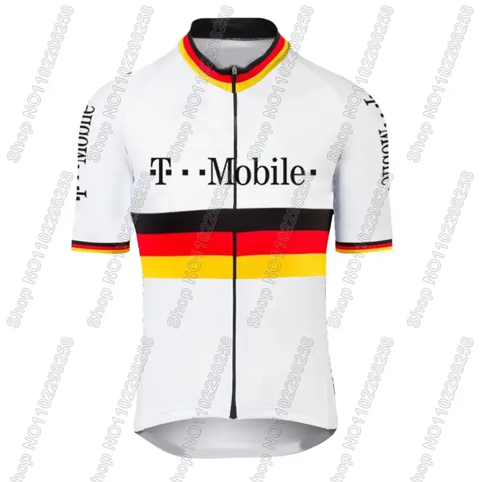 Maillot de cyclisme de l'équipe allemande pour hommes, ensemble de vêtements de vélo t-mobile, chemi