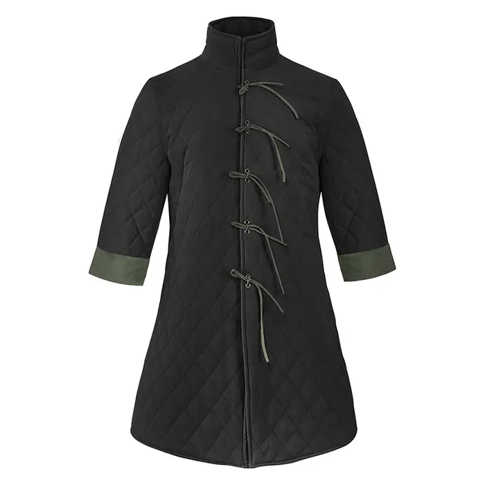 Hommes médiévaux épais rembourré Gambeson manteau Aketon complet 4/3 manches longueur veste armure C