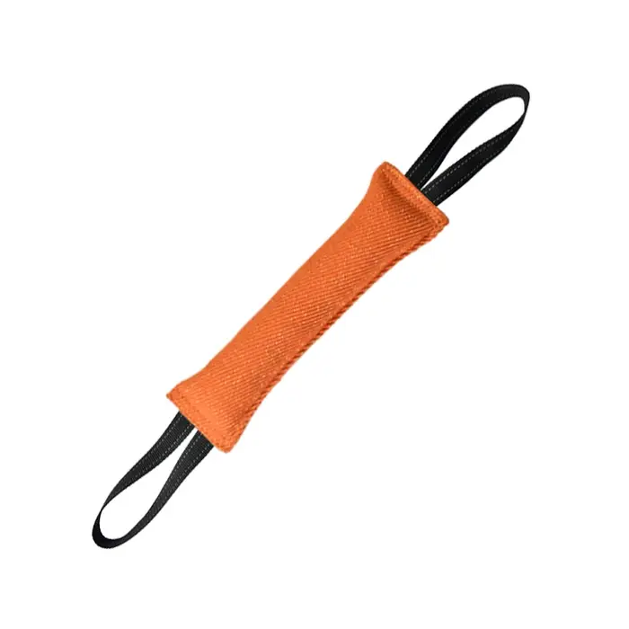 Jouet de traction pour chien, coussin à mordiller en jute, équipement d'entraînement durable, jouets