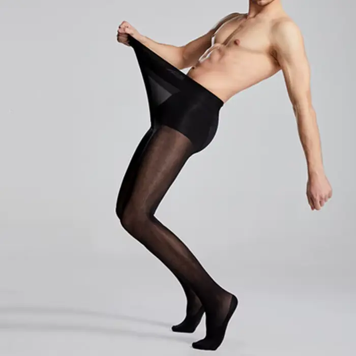 Collants longs homme chasse 170-190cm noir blanc couleur peau printemps anti-accrocs