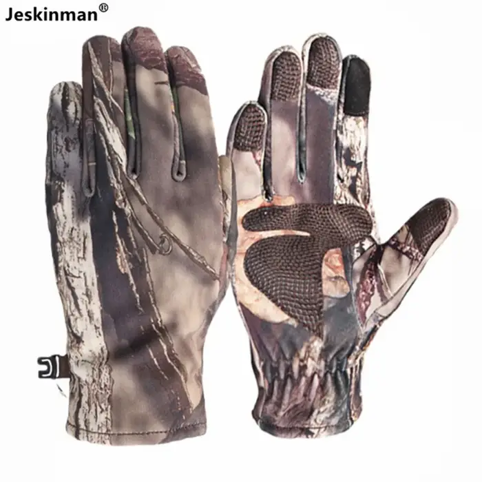 Gants de chasse hiver camouflage bionique thermiques - Waterproof, anti-vent et anti-dérapants